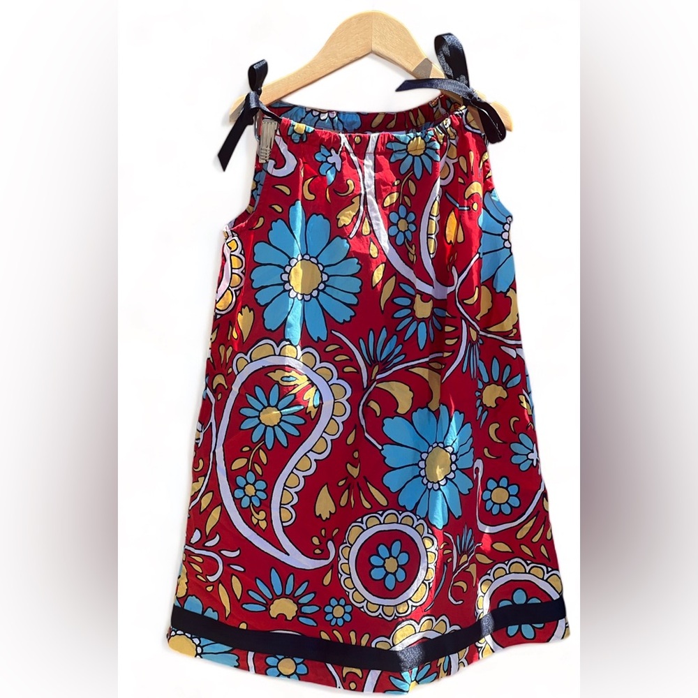 Hanna Andersson floral red pillow case dress